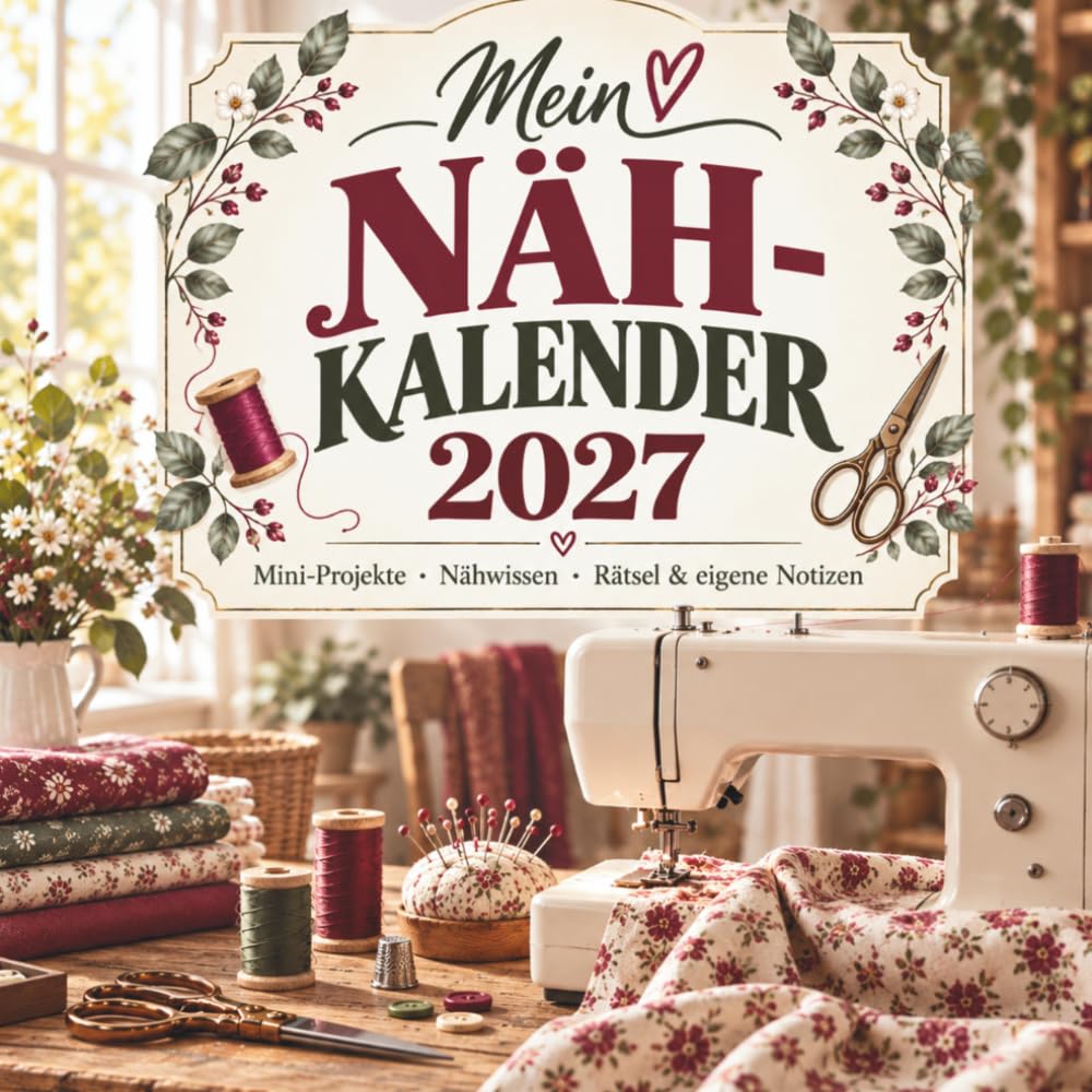 Mein Näh-Kalender 2027: Das Kalenderbuch voller Nähwissen, Mini-Projekte, Rätsel und Platz für eigene Notizen – das perfekte Geschenk für alle, die Nähen lieben (German Edition) baixar o livro de graça