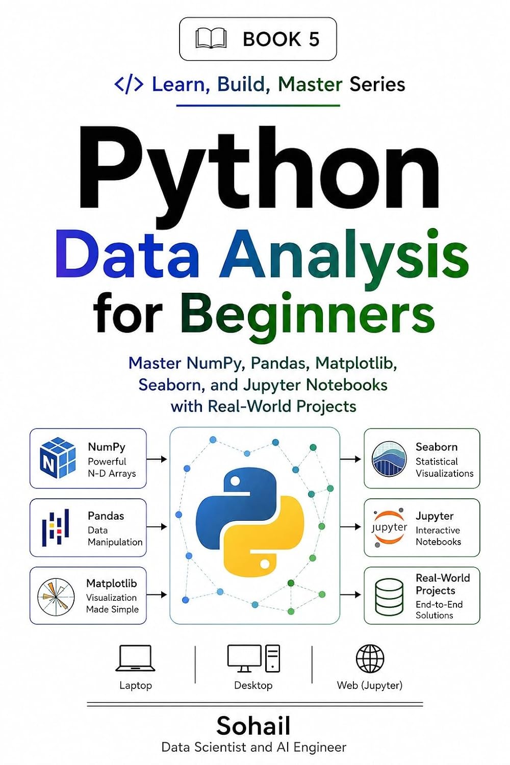 capítulo por capítulo baixar Python Data Analysis for Beginners: Master NumPy, Pandas, Matplotlib, Seaborn, and Jupyter Notebooks with Real-World Projects (Python Series – Learn. Build. Master. Book 5) (English Edition)