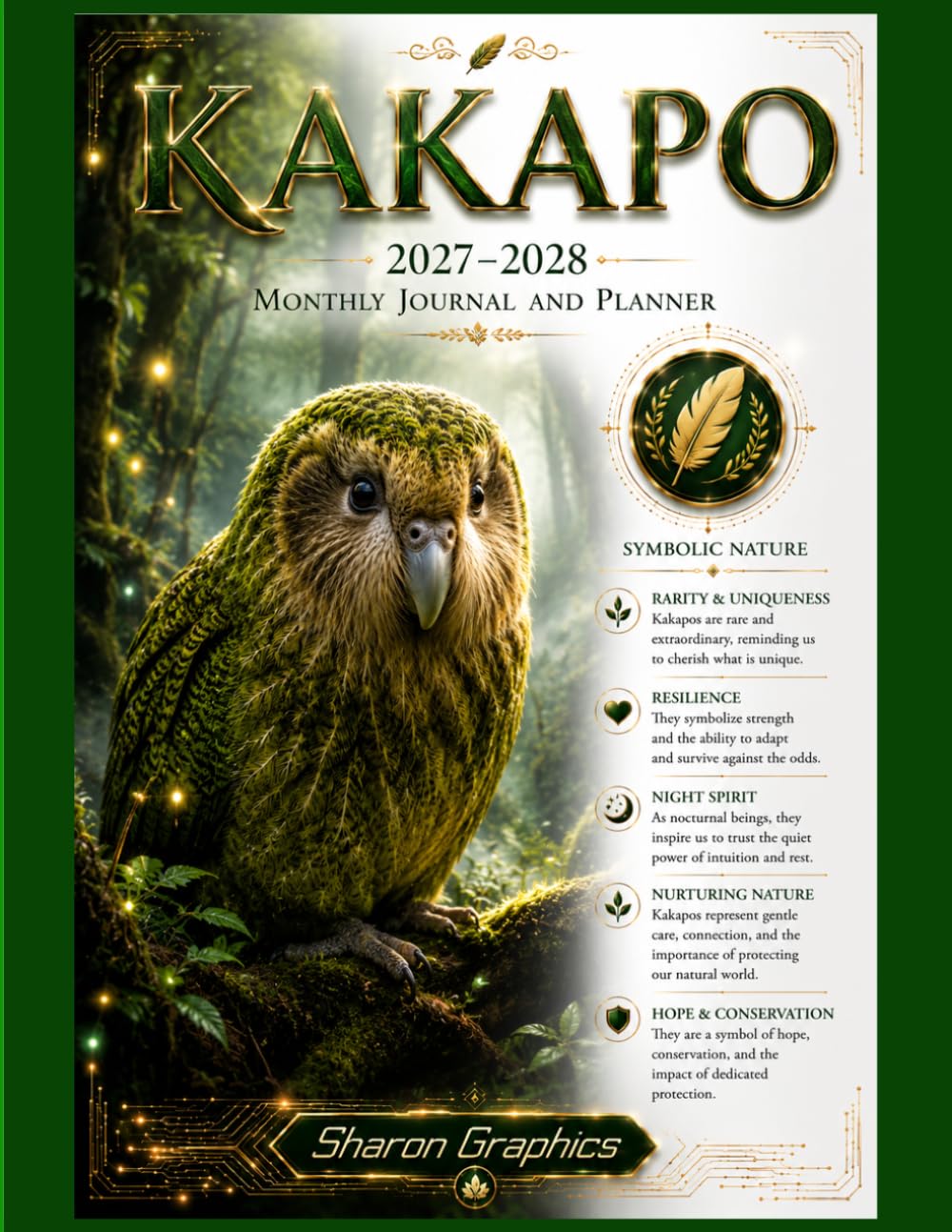 capítulo por capítulo baixar Kakapo: 2027-2028 Daily, Weekly & Monthly Journal and Planner
