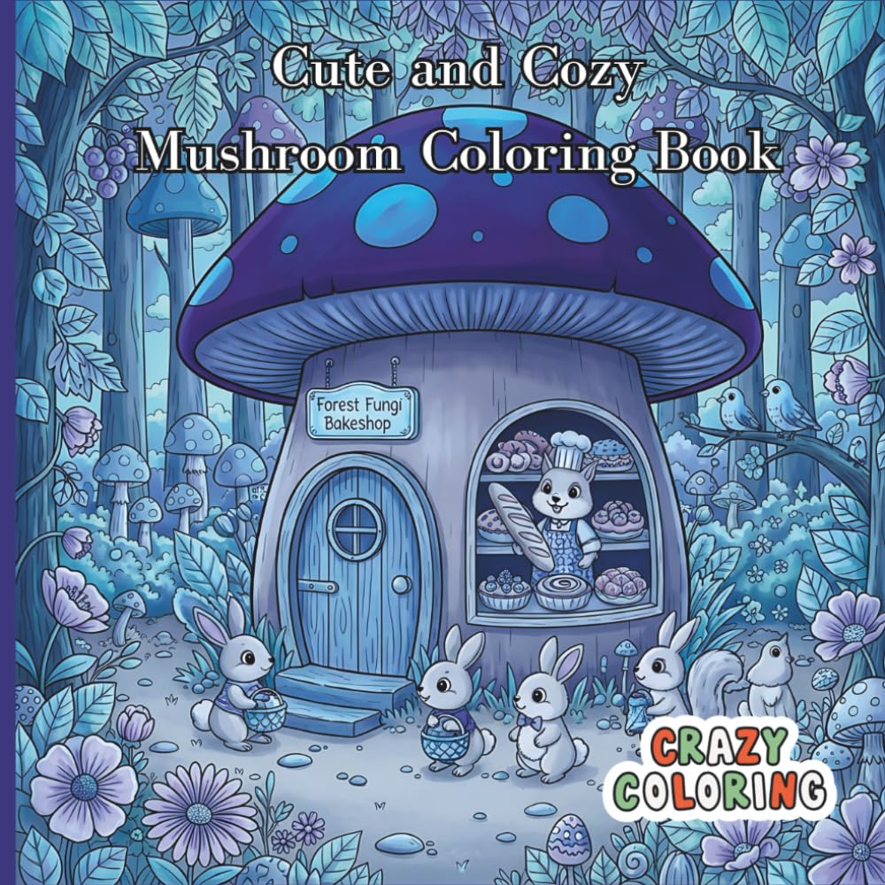 ler totalmente Cute and Cozy Mushrooms Coloring Book: A Whimsical Collection of Cozy Mushroom Scenes for Stress Relief, Relaxation, and Creative Coloring Fun