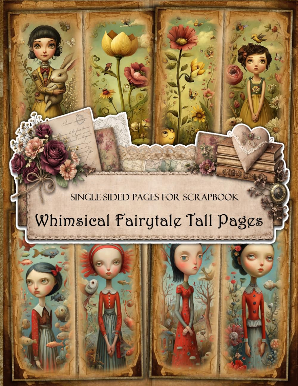 Whimsical Fairytale Tall Scrapbook and Junk Journal Papers 8.5” x 11”, 20 Single-Sided Sheets For Scrapbooking, Collage, Card Making and Papers Craft baixar o livro de graça