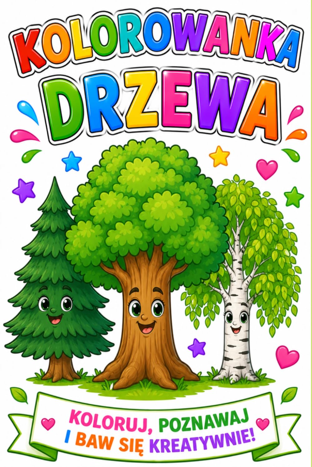Kolorowanka drzewa: Koloruj, poznawaj i baw się kreatywnie (Polish Edition) baixar o livro de graça