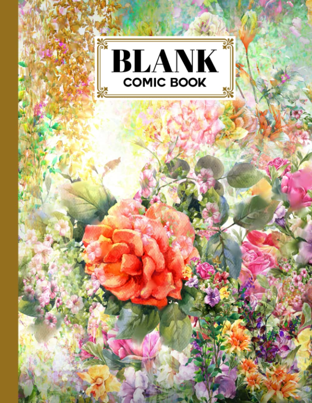 ler totalmente Blank Comic Book: Premium Oil Painting Cover Blank Comic Book, Create Your Own Story, Journal, Notebook, Sketchbook for Kids and Adults, 120 Pages - Size 8.5" x 11" Notebook by Lieselotte Vetter