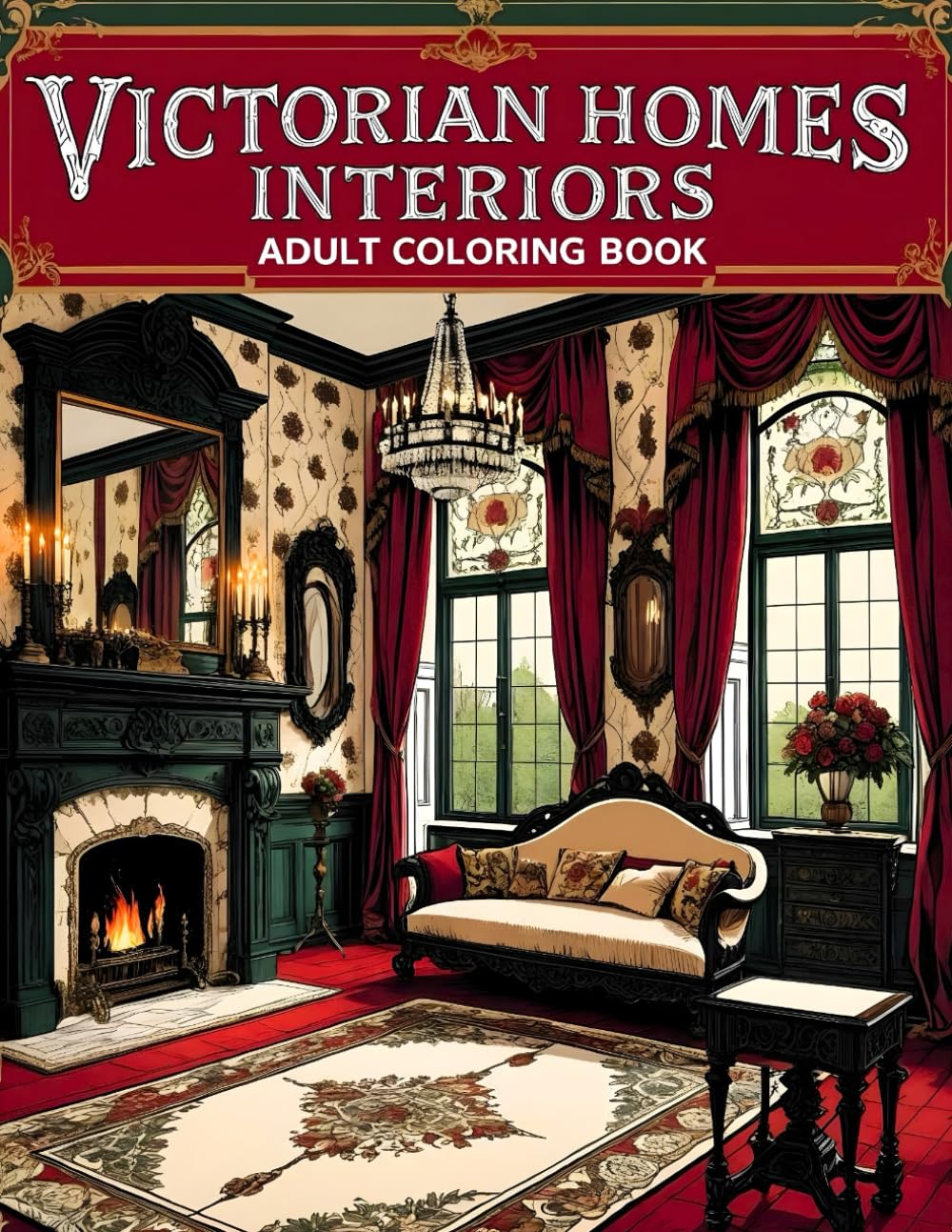 Victorian Homes Interiors Adult Coloring Book: Includes 38 Detailed Pages with Antique Furnishings, Elegant Rooms and Vintage Décor – Perfect for Fans... (Joanna Mitchell – The Art of Calm and Color) baixar o livro de graça
