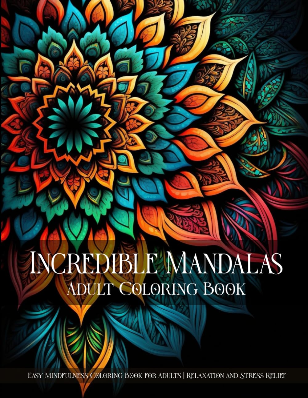 Incredible Mandalas | An Easy Mandala Coloring Book for Adults for Relaxation and Stress Relief (Incredible Patterns | Easy Mindfulness Coloring Books for Adults for Relaxation and Stress Relief) baixar o livro de graça