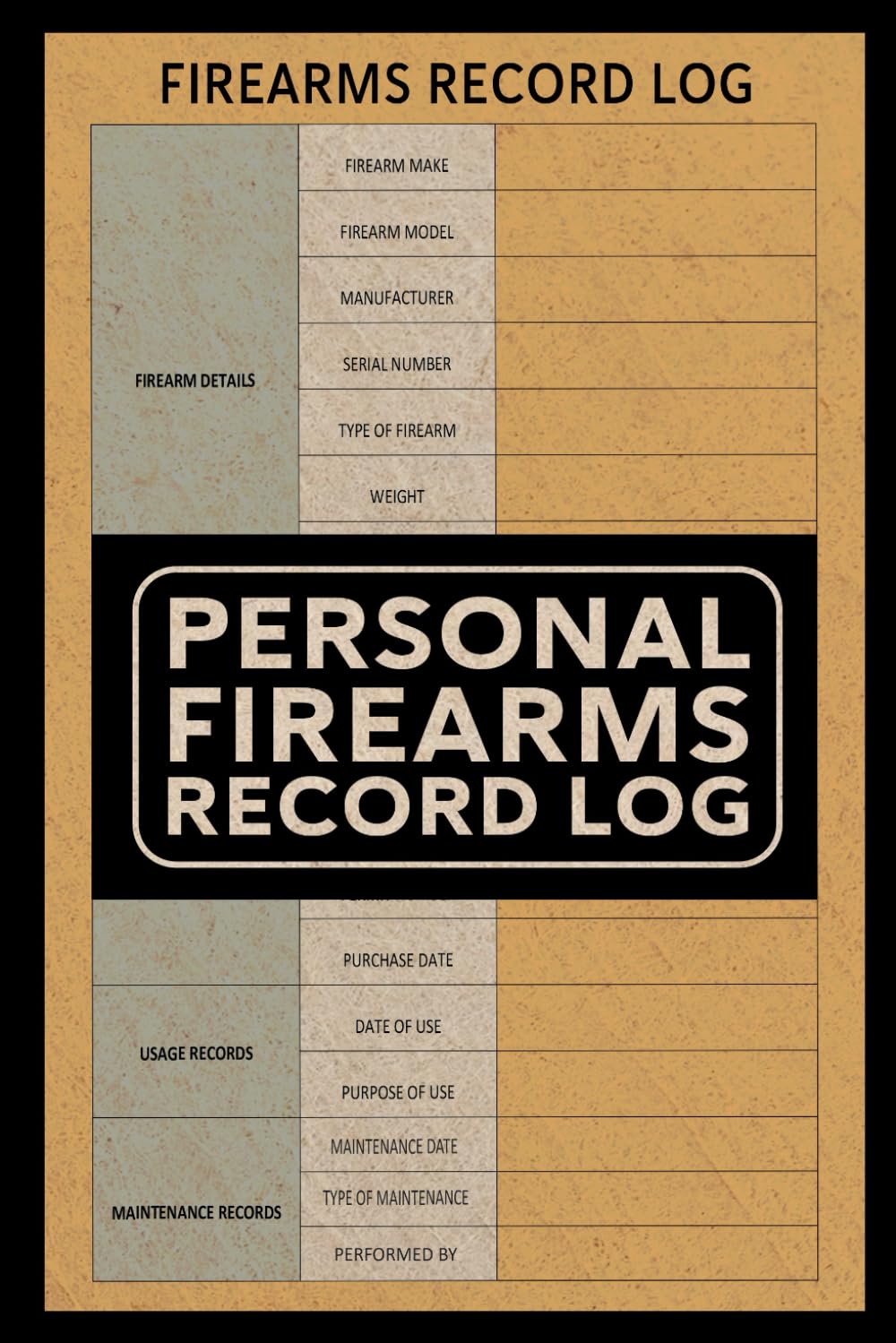 Personal Firearm Record Book: Firearm Inventory Log for Gun Owners to Record Details, Acquisitions, Dispositions, and Insurance Information for their Collection baixar livro de graça