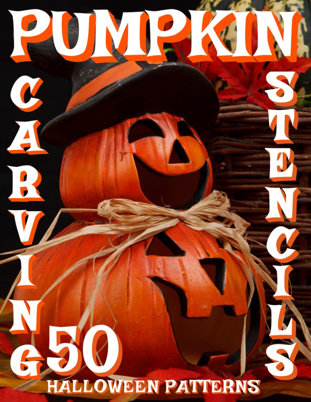 capítulo por capítulo baixar PUMPKIN CARVING STENCILS: 50 Halloween Patterns For Stenciling & Hand Tools Nature Crafts for Kids and Adults