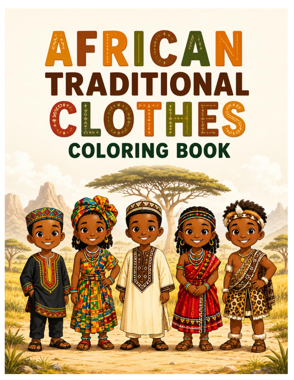 AFRICAN TRADITIONAL CLOTHES COLORING BOOK baixar o livro de graça