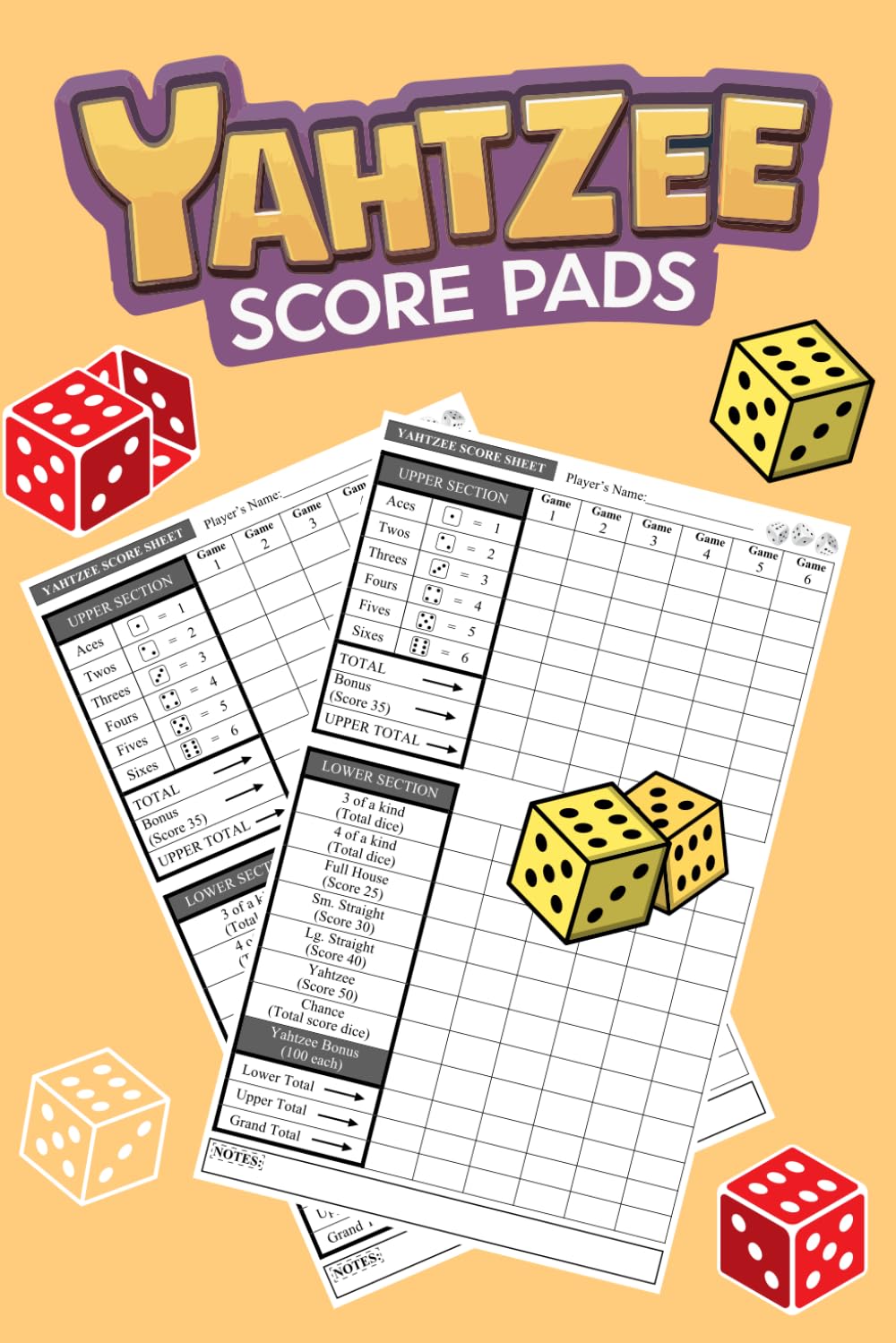 Yahtzee Score Pads: Family Dice Game Score Sheets baixar o livro de graça