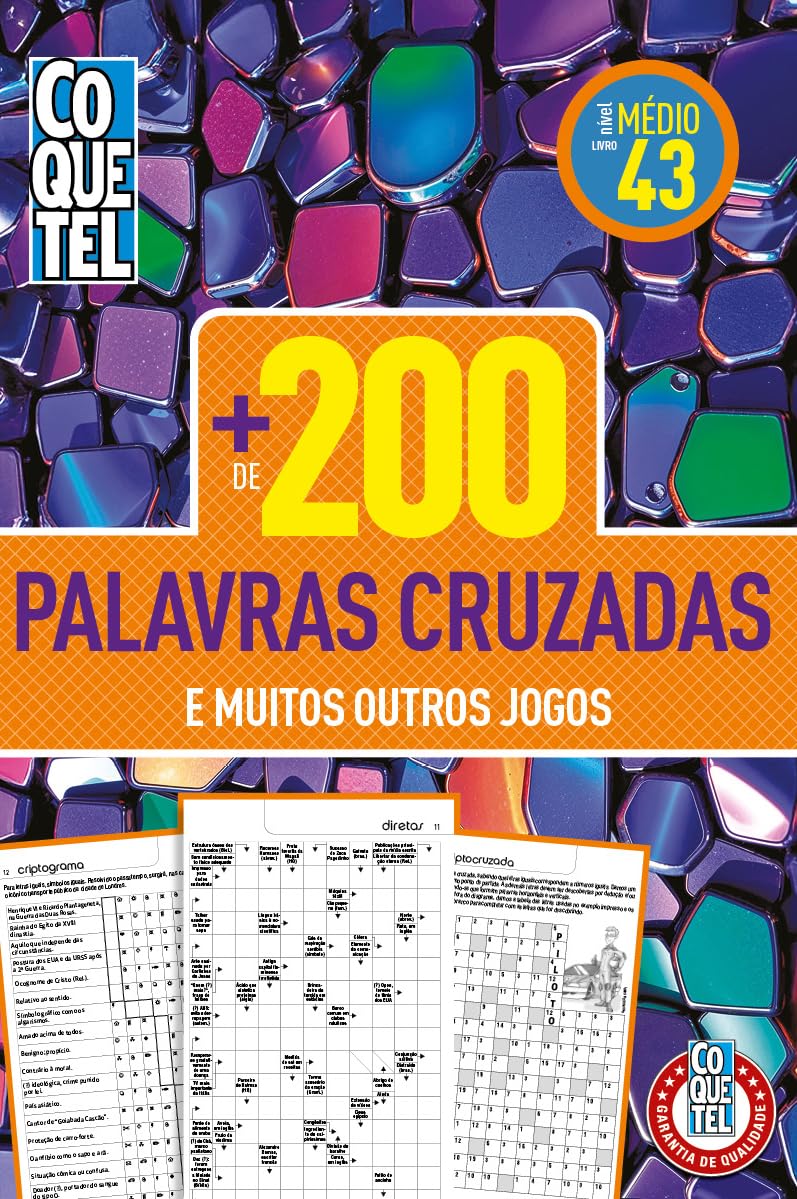 Livro Coquetel + 200 palavras-cruzadas 43: Nível Médio baixar livro de graça
