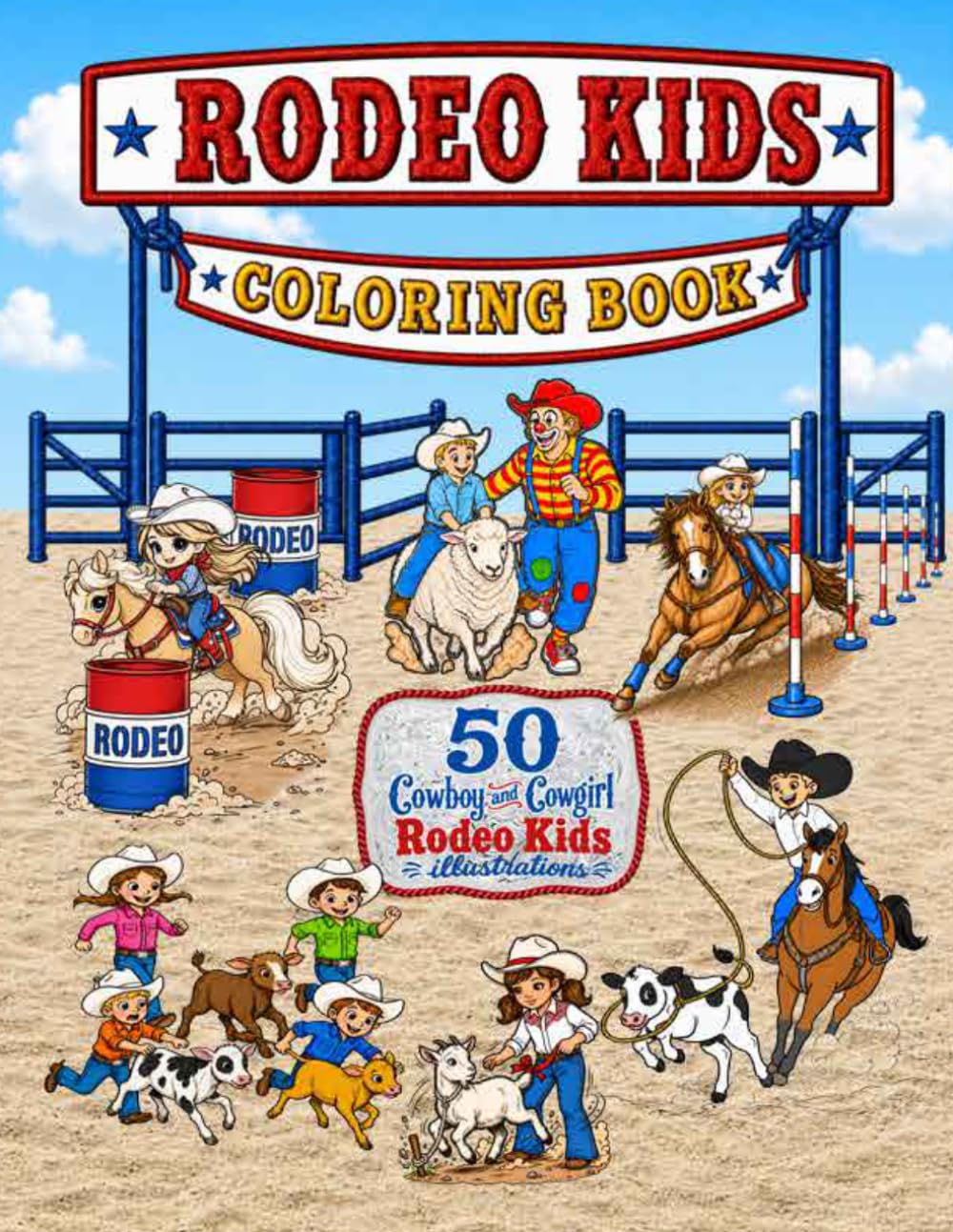capítulo por capítulo baixar RODEO KIDS COLORING BOOK: 50 Cowboy and Cowgirl Kids Rodeo Illustrations