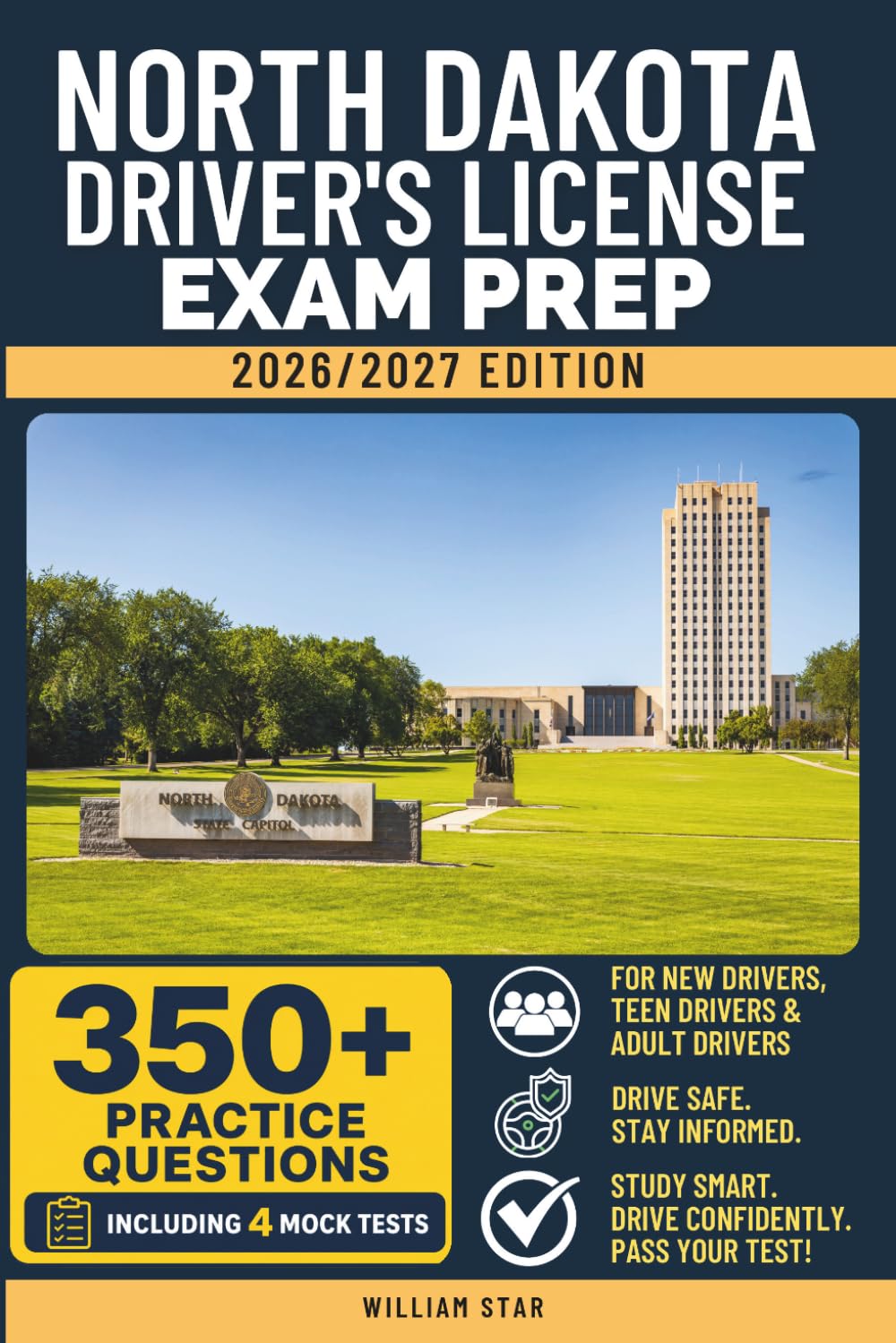 capítulo por capítulo baixar North Dakota Driver's License Exam Prep: Study Guide, Road Signs & Practice Tests to Help You Pass the Written Knowledge Test (USA DMV Permit Study Books)