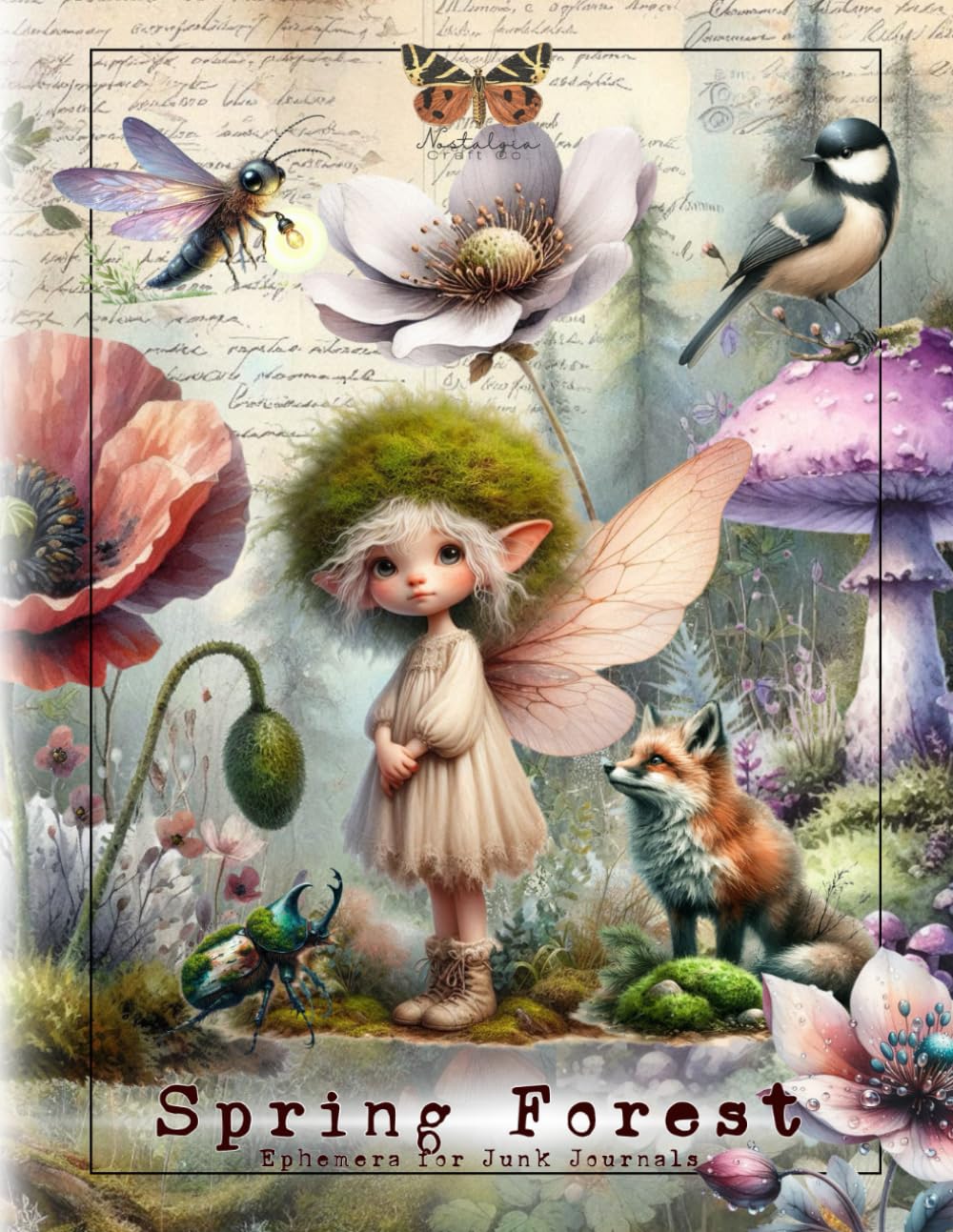 capítulo por capítulo baixar Spring Forest Ephemera for Junk Journals: A Beautiful Ephemera Collection of 160+ Vintage Images of Woodland Animals, Fairies, Fantasy Creatures,... for Scrapbook, Cardmaking and Paper Crafts