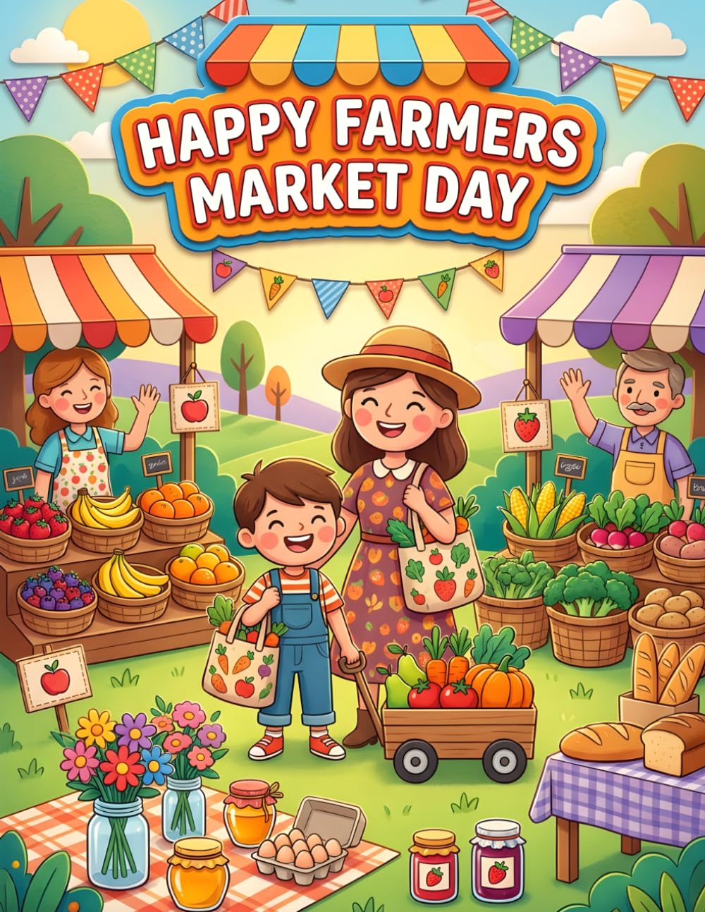 Happy Farmers Market Day: A Fresh Farm Colouring Adventure