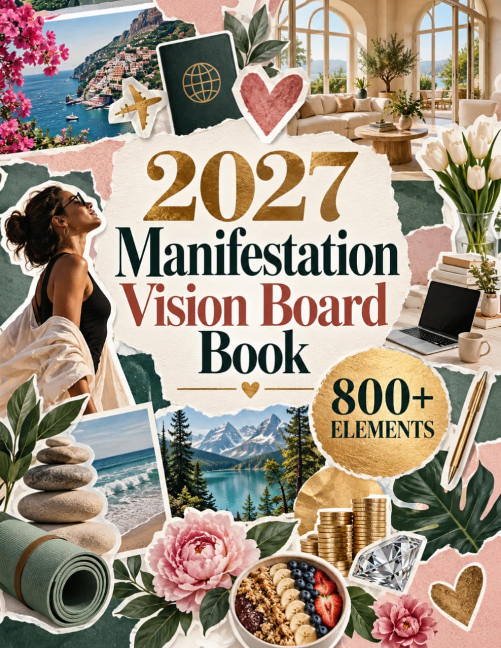 2027 Manifestation Vision Board Book: 800+ Clip Art Images, Quotes, Words & Affirmations for Law of Attraction, Abundance, Goal Setting, Personal Growth & Manifest Your Dream Life baixar o livro de graça