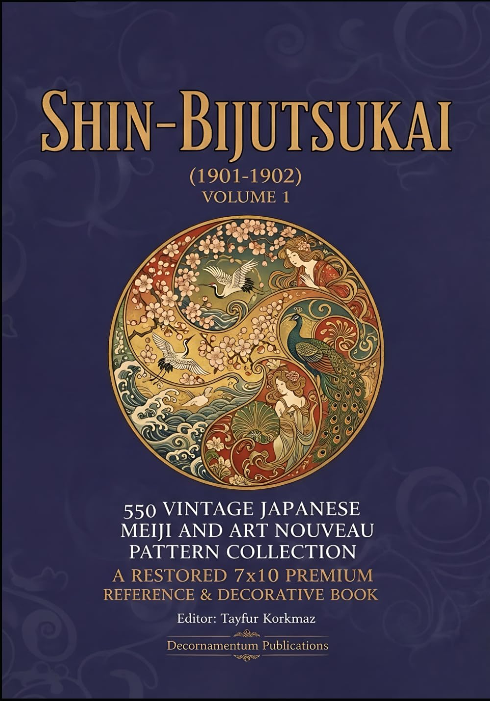 capítulo por capítulo baixar Shin-Bijutsukai (1901-1902) Volume 1: 550 Vintage Japanese Meiji and Art Nouveau Pattern Collection: A Restored 7x10 Premium Reference & Decorative Book
