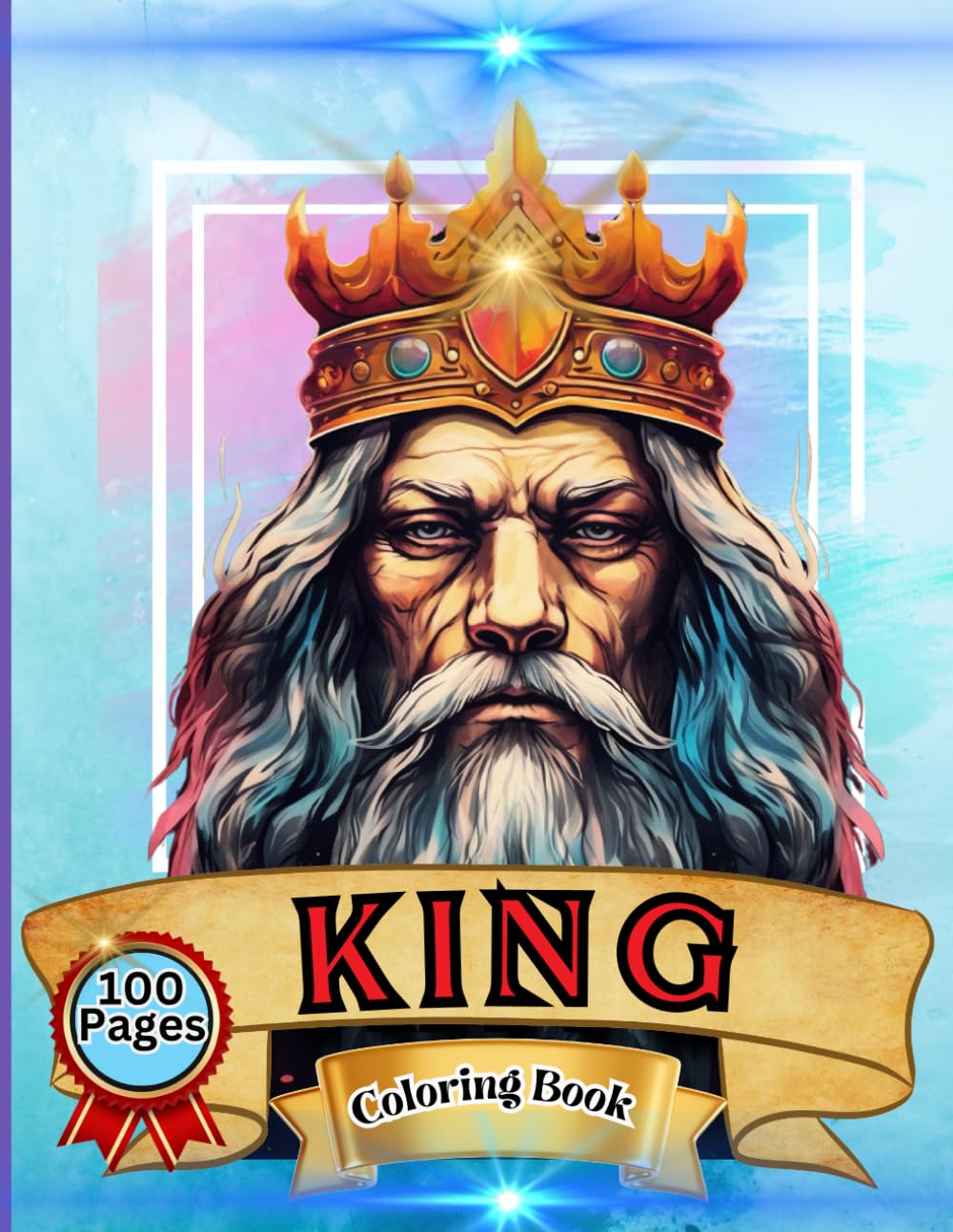 ler totalmente King Coloring Book: Cute and Lovable King Crown Coloring Book For All Ages. Large Print Designs for Teens end Seniors
