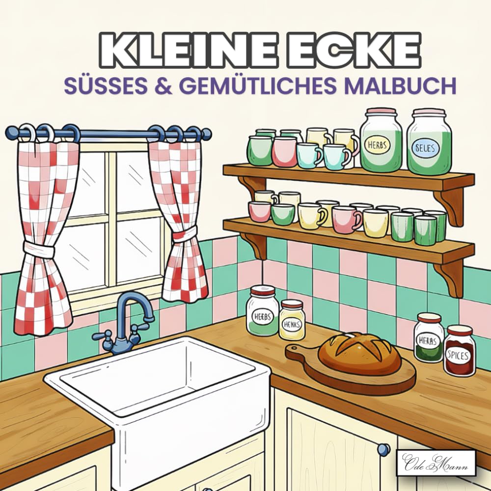ler totalmente Kleine Ecke Süßes & Gemütliches Malbuch: für Erwachsene und Jugendliche, Für kreative Stunden zu Hause – liebevolle Illustrationen von warmen, einladenden Räumen und kleinen Wohlfühlmomenten