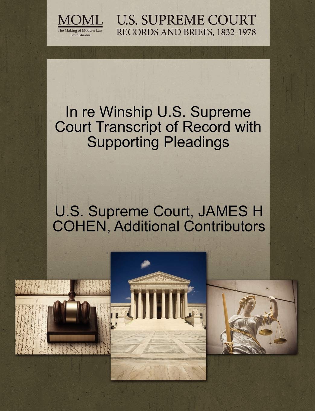In Re Winship U.S. Supreme Court Transcript of Record with Supporting Pleadings baixar livro de graça