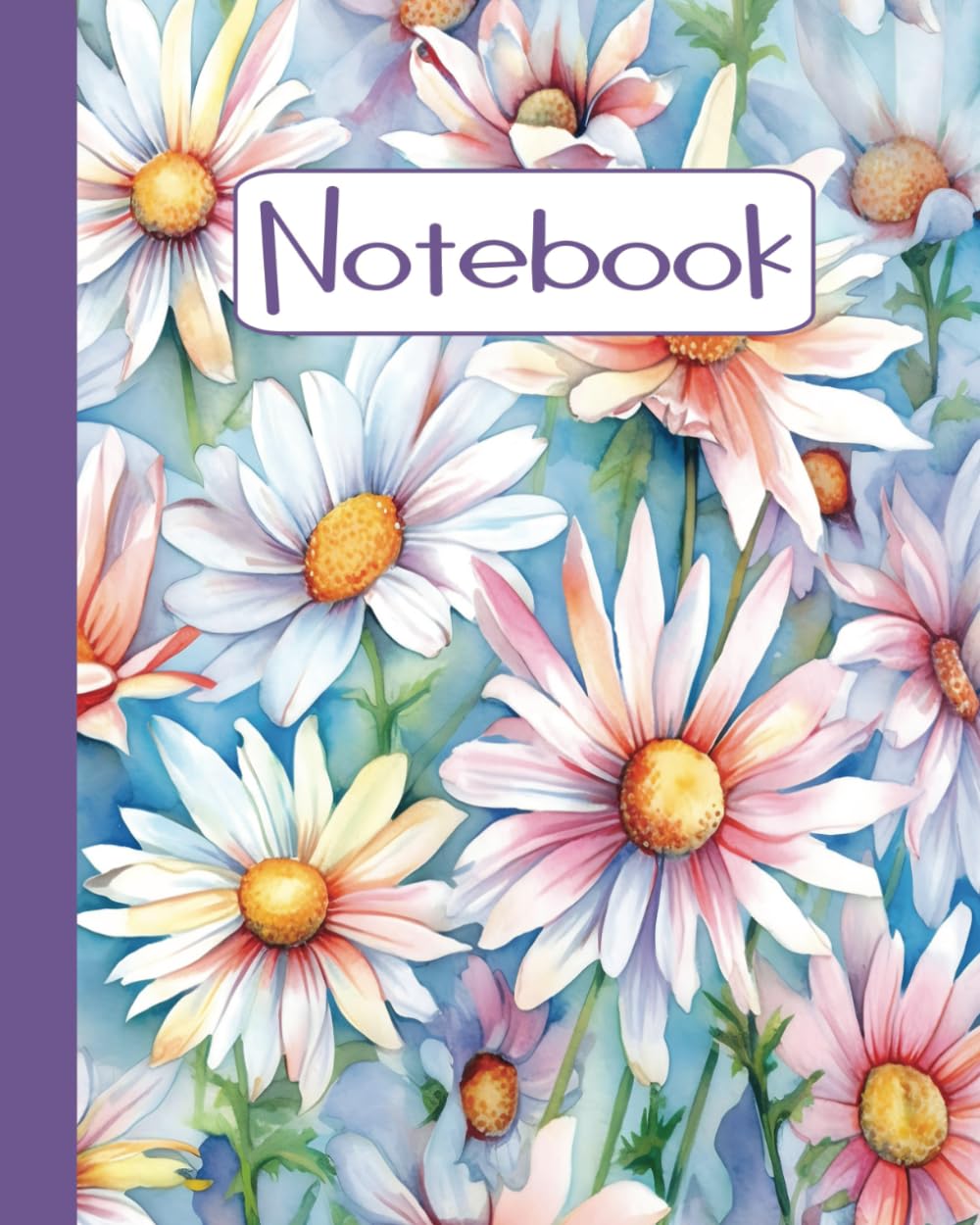 ler totalmente Daisy Composition Notebook for Children, Teens and Adults: White Daisy | Wide Ruled | 120 Pages | 8" x 10" | Daisy Flower Notebook