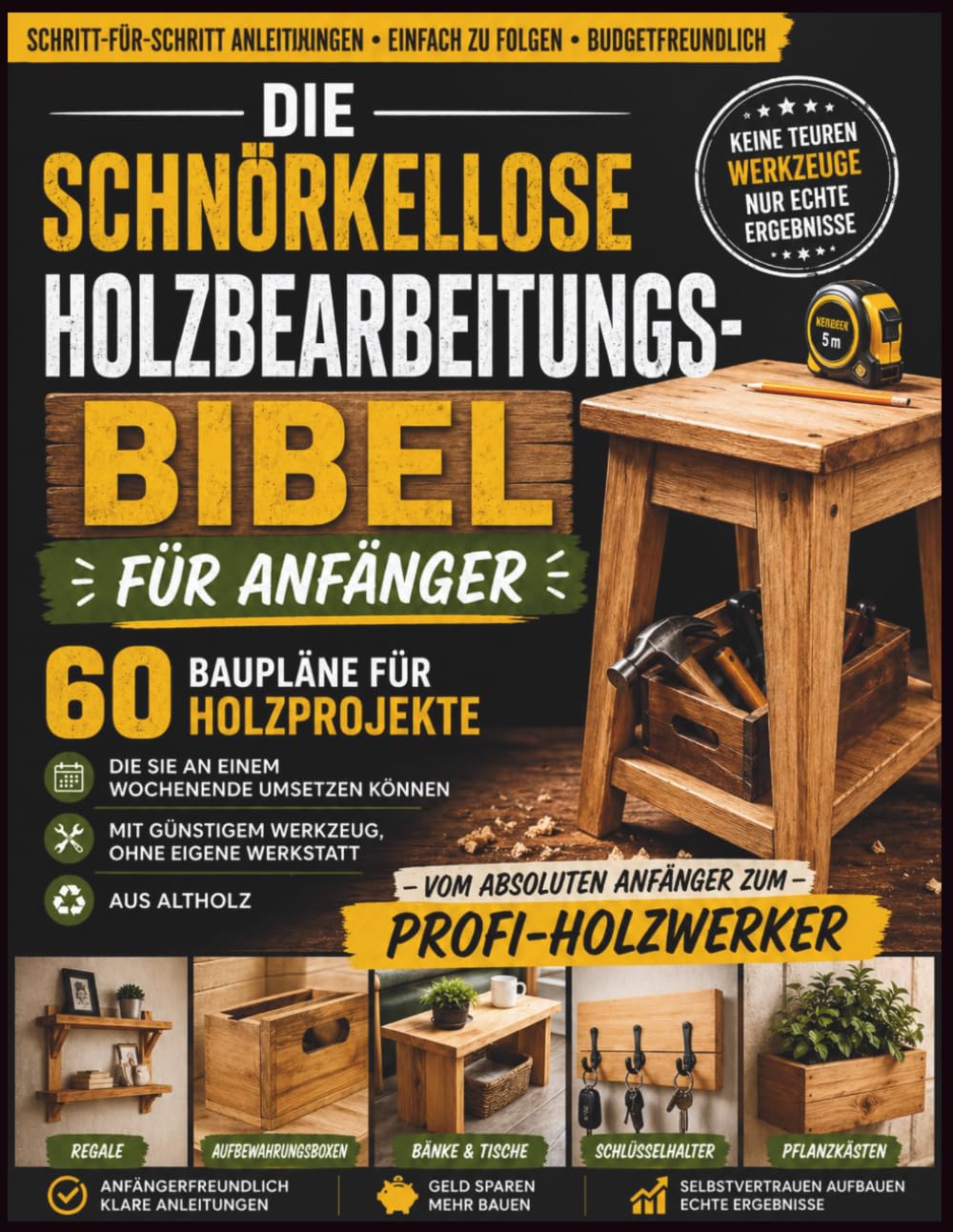 ler totalmente Die schnörkellose Holzbearbeitungs-Bibel für Anfänger: 60 Baupläne für Holzprojekte, die Sie an einem Wochenende umsetzen können – mit günstigem... zum Profi-Holzwerker (German Edition)