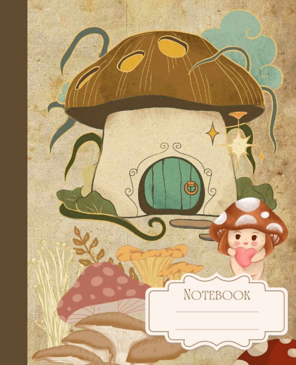 capítulo por capítulo baixar Composition Notebook: Vintage Mushroom House Design | White and Lined Paper | 7.5 x 9.25 inches, 110 Pages