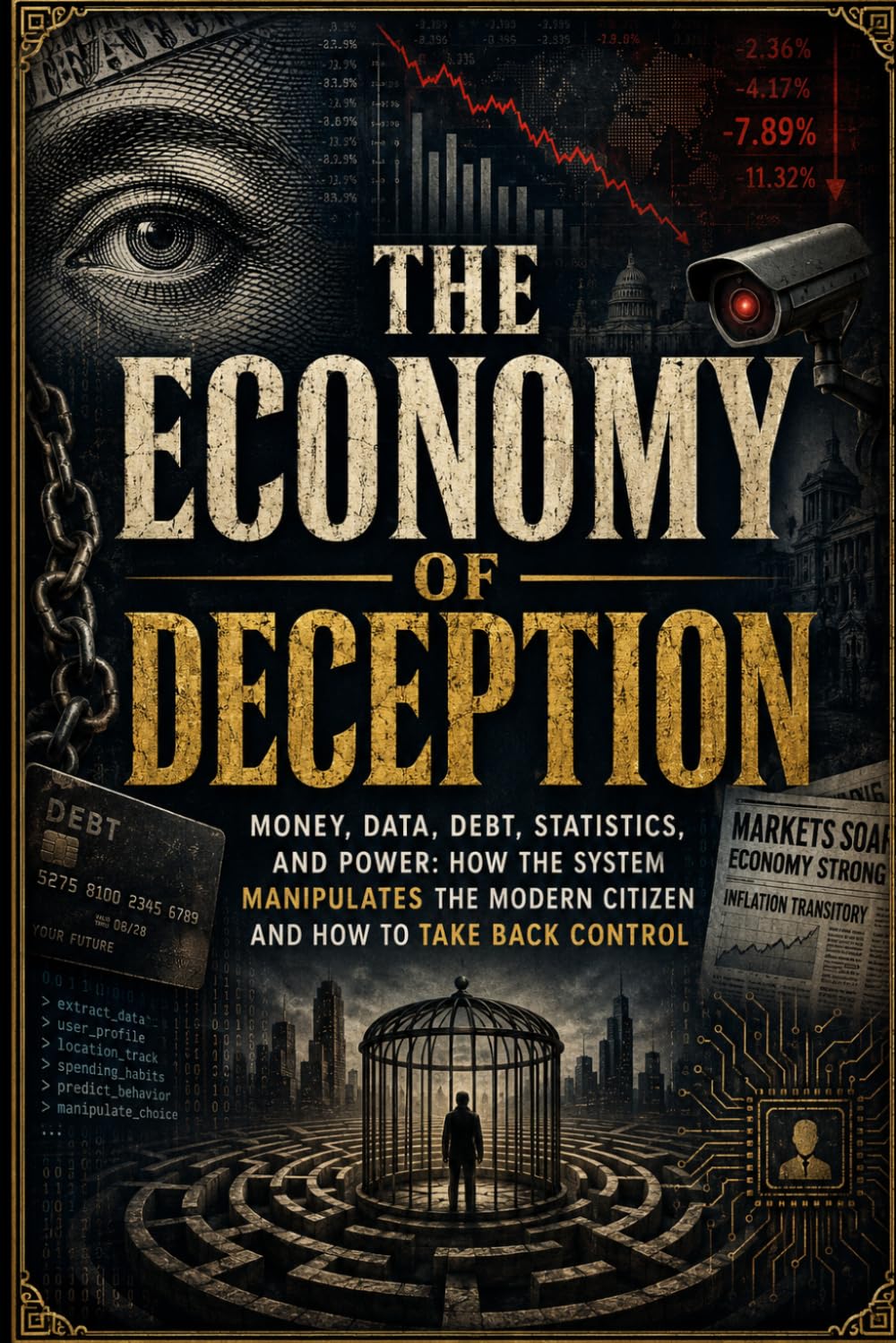 ler totalmente THE ECONOMY OF DECEPTION: Money, data, debt, statistics and power: how the system manipulates the modern citizen and how to regain control