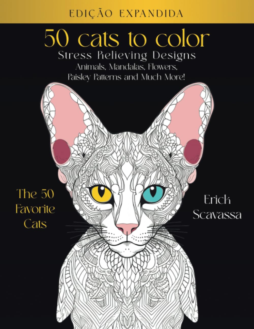capítulo por capítulo baixar 50 Cats do Color: Adult Coloring Book: Stress Relieving Designs, Cats, Mandalas, Flowers, Paisley Patterns And So Much More! (Portuguese Edition)