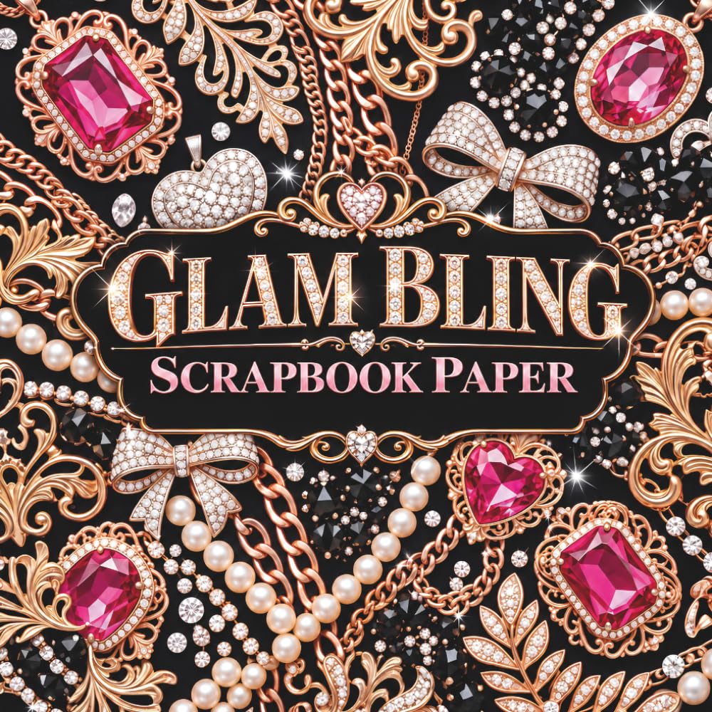 Glam Bling Scrapbook Paper: Luxury Gemstone, Rhinestone & Jewellery-Inspired Designs with Coordinating Silk-Effect Backs for Junk Journals & Paper Crafts baixar livro de graça