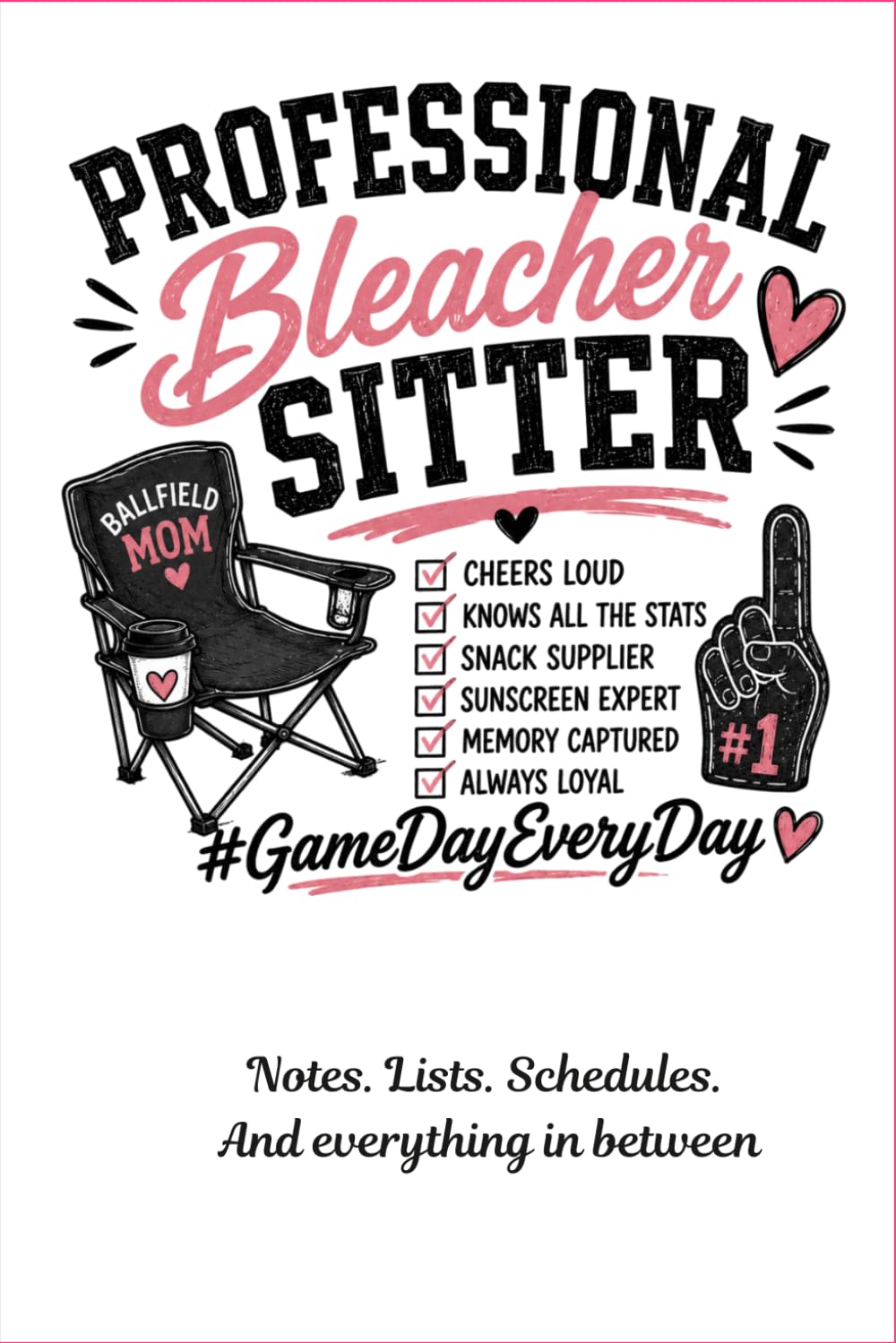 capítulo por capítulo baixar Professional Bleacher Sitter: A Baseball & Softball Mom Journal: 119 Lined Pages | 6x9 Notebook for Team Moms, Coaches' Wives & Sports Families