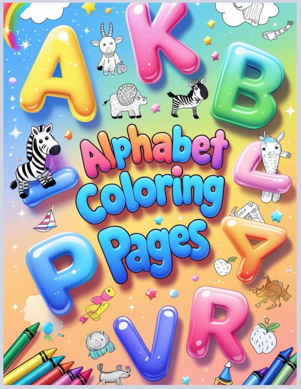 capítulo por capítulo baixar The Alphabet from A to Z: A letter and coloring book for kids featuring super cute characters with easy and simple designs to teach (Coloring the Comfortable Spaces)
