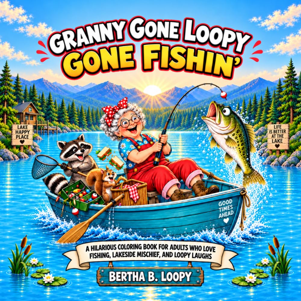 capítulo por capítulo baixar Granny Gone Loopy: Gone Fishin: A Hilarious Coloring Book for Adults Who Love Fishing, Lakeside Mischief, and Loopy Laughs (Granny Coloring Books)