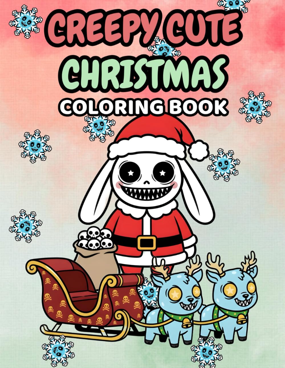 Creepy Cute Christmas Coloring Book: Bold & Easy Spooky Christmas Illustrations for Adults and Teens Featuring Adorable Ghosts and Creepy Creatures baixar livro de graça