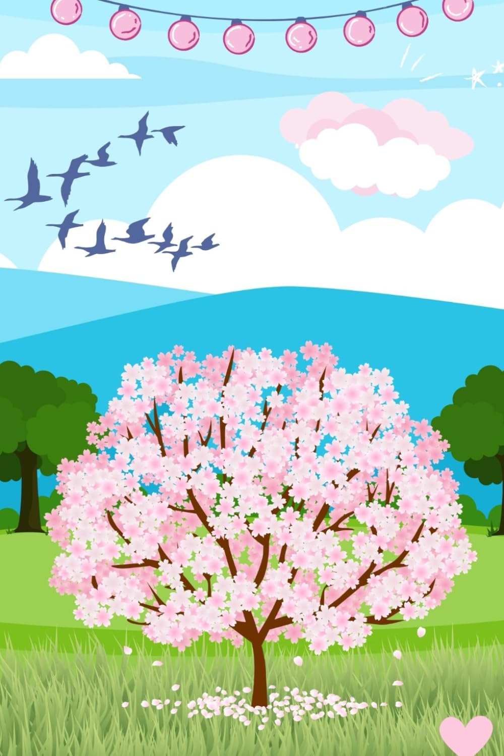 Sakura Tree Blue Skies Writing Journal, 120 pages, 6” x 9” inches, glossy cover baixar livro de graça