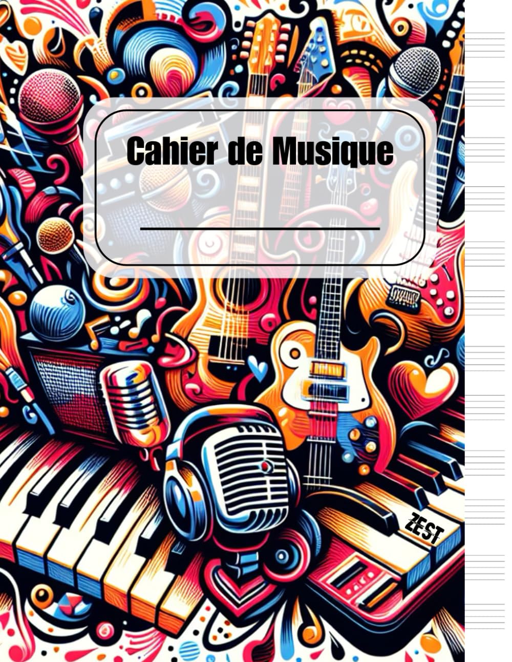 capítulo por capítulo baixar Cahier de Musique: 104 pages numérotées avec 12 portées pour les compositions musicales + 4 pages d'index - Grand format A4 - Pour les enfants, les adolescents et les professionnels (French Edition)