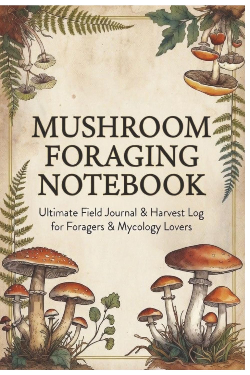 ler totalmente Mushroom Foraging Notebook: Ultimate Field Journal & Harvest Log for Foragers & Mycology Lovers | Species Checklist | Field Guide