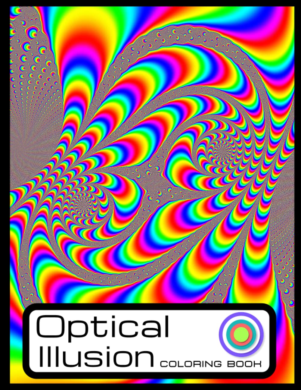 ler totalmente Optical illusion Coloring Book: For Adults and Kids, Large print optical shapes coloring book, with amazing art visual Illusions: Abstract, geometric and 3d patterns