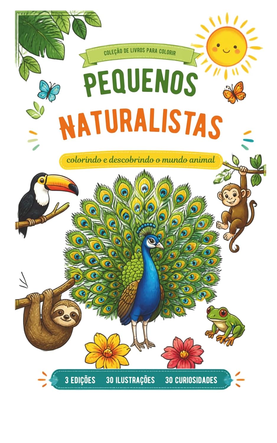 PEQUENOS NATURALISTAS - VOLUME 1: Colorir, Descobrir e Imaginar! (Portuguese Edition) baixar livro de graça