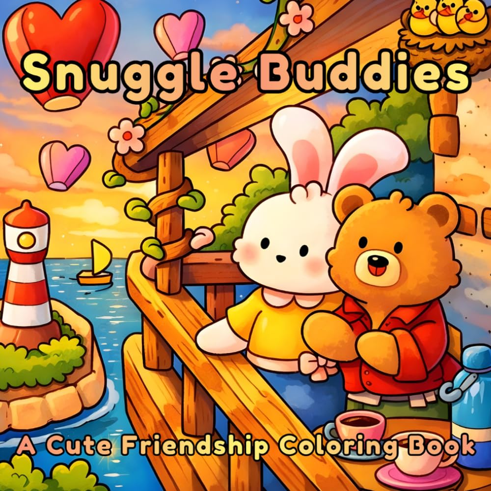 Snuggle Duos Coloring Book: Cute Cozy Animal Pairs Coloring Book for Adults & Teens – Relaxing Stress-Relief Coloring Pages with Adorable Snuggling Friends (COZY COLOURING BOOKS) baixar o livro de graça