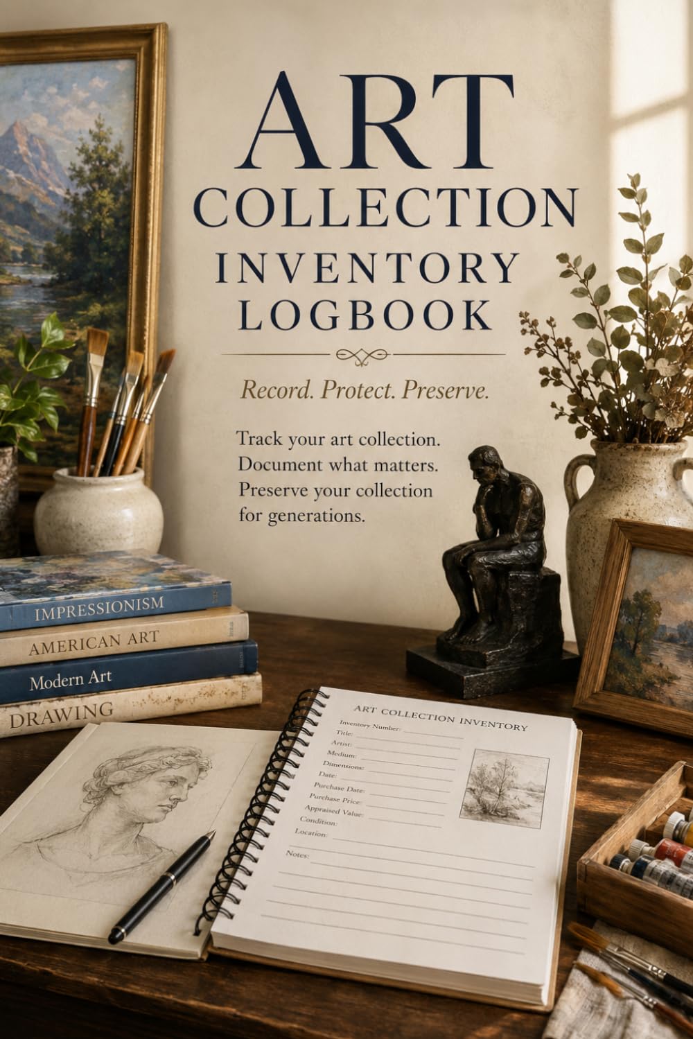 Art Collection Inventory Log Book: A Record Keeper for Artwork Details, Purchase History, Provenance, Condition, Value, and Collection Inventory baixar o livro de graça