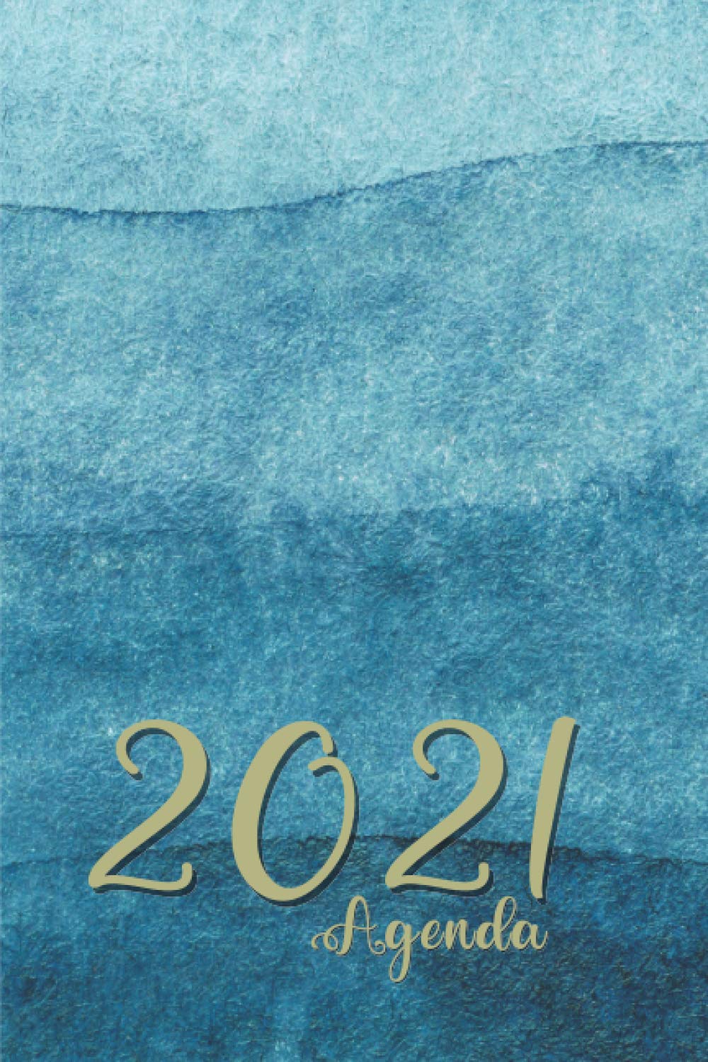 Agenda 2021: Semainier annuel élégant format A5 (15,24 x 22,86cm) | Semainier de janvier à décembre pratique | De l'espace pour noter vos projets, | Illustration Vague bleue (French Edition) baixar o livro de graça