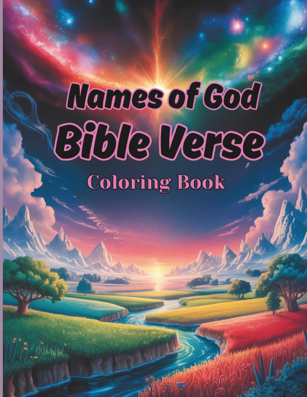 Names of God Bible Verse Coloring Book: 50+ Powerful Names of God as found in the Bible. baixar livro de graça