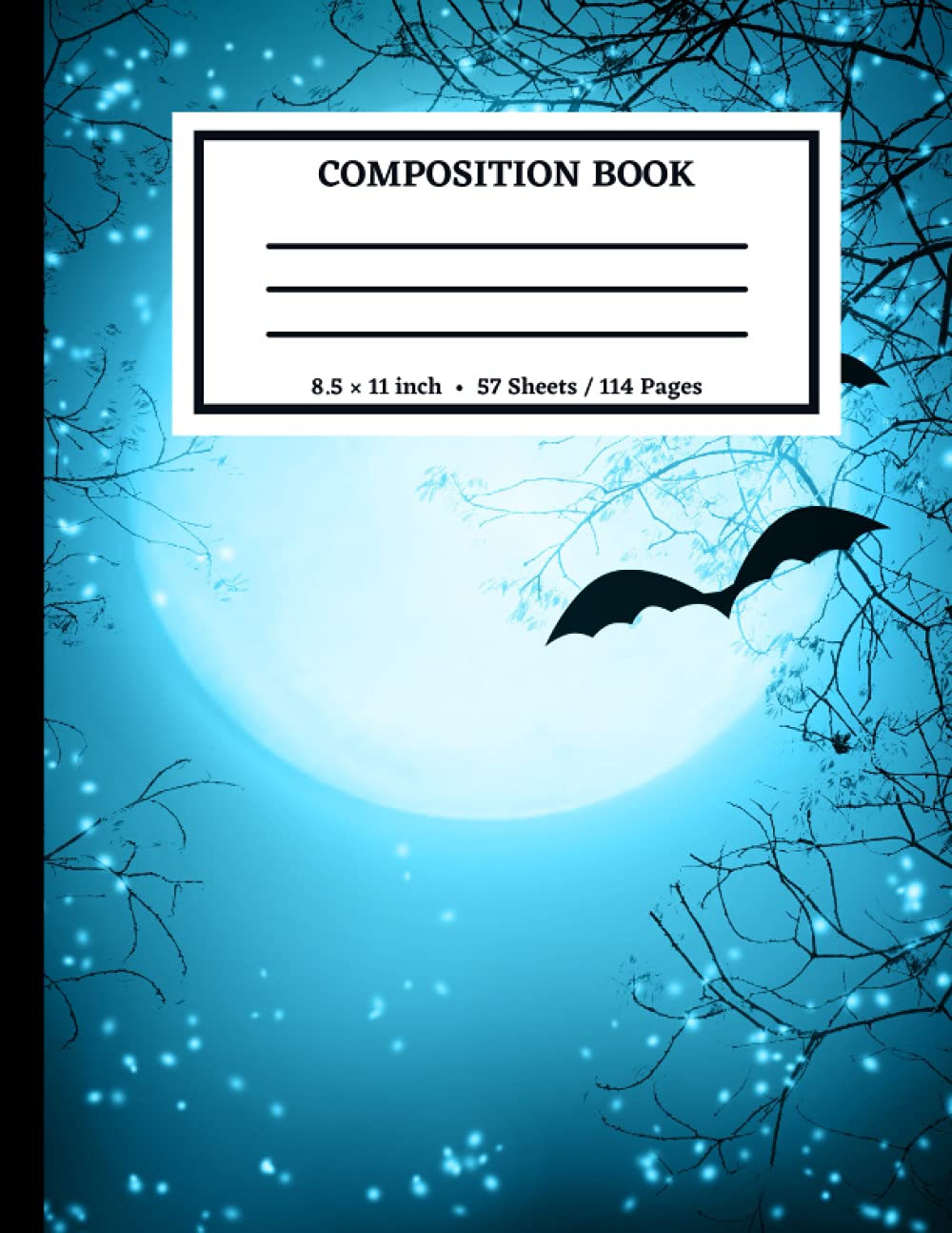 Composition Notebook: Halloween Wide Ruled Blue Scary Night Notebook | Lined Journal baixar livro de graça