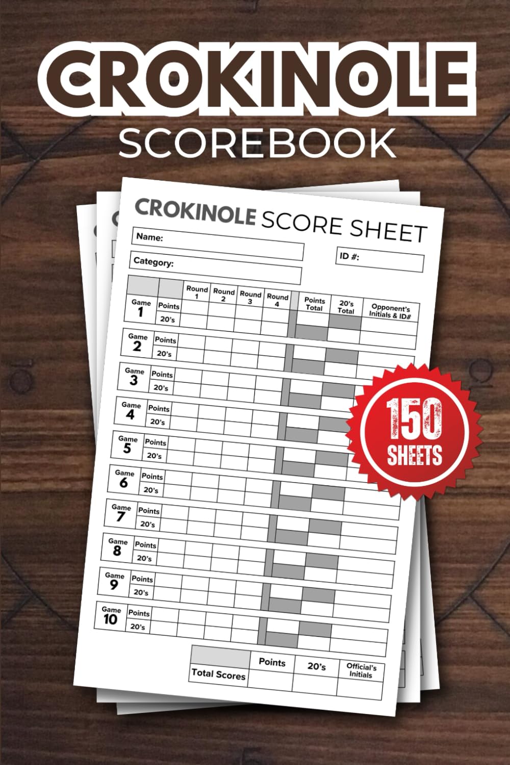 ler totalmente Crokinole Scorebook: 150 Sheets For Crokinole Score Logbook | 6 x 9 inches