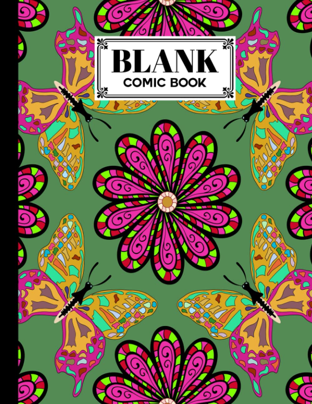 Blank Comic Book: Mandalas Cover, Draw Your Own Comics - 120 Pages of Fun and Unique Templates - A Large 8.5" x 11" Notebook by Marlies Bach baixar o livro de graça