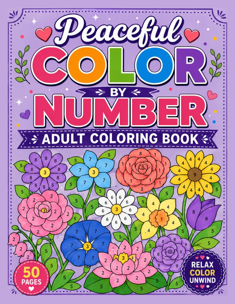 capítulo por capítulo baixar Peaceful Color by Number Adult Coloring Book: Relaxing Large Print Color by Number Designs with Flowers, Butterflies, Birds & Nature Scenes for Stress Relief, Mindfulness, Relaxation and Creative Calm