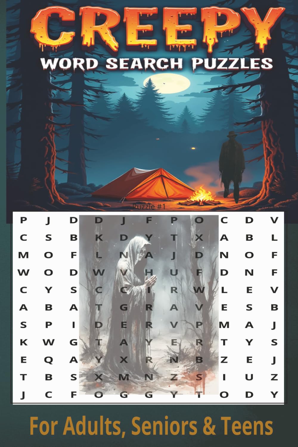 ler totalmente Creepy Word Search Puzzle Book For Adults, Seniors & Teens: Spooky Word Searches with Haunted Themes, Ghostly Fun & Brain-Teasing Puzzles | 6x9... Pages — Perfect for Halloween & Horror Fans