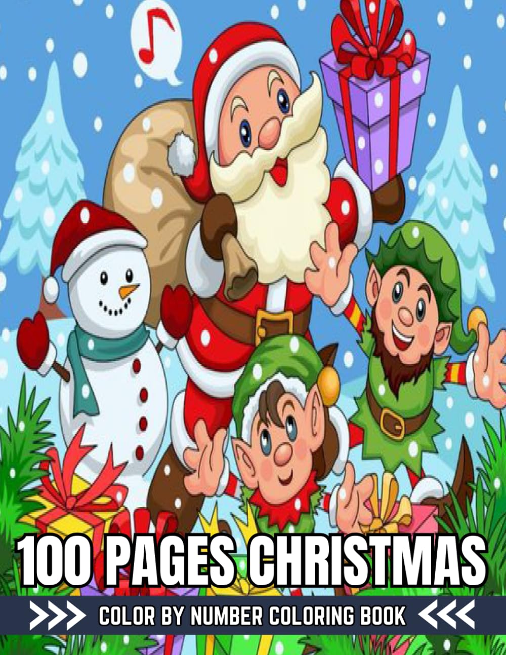 ler totalmente Christmas Color By Number 100 Pages Coloring Book: Christmas Color By Number 100 Pages Coloring Book Festive Holiday Coloring Pages with Santa, Snowmen, Reindeer, Trees and More!