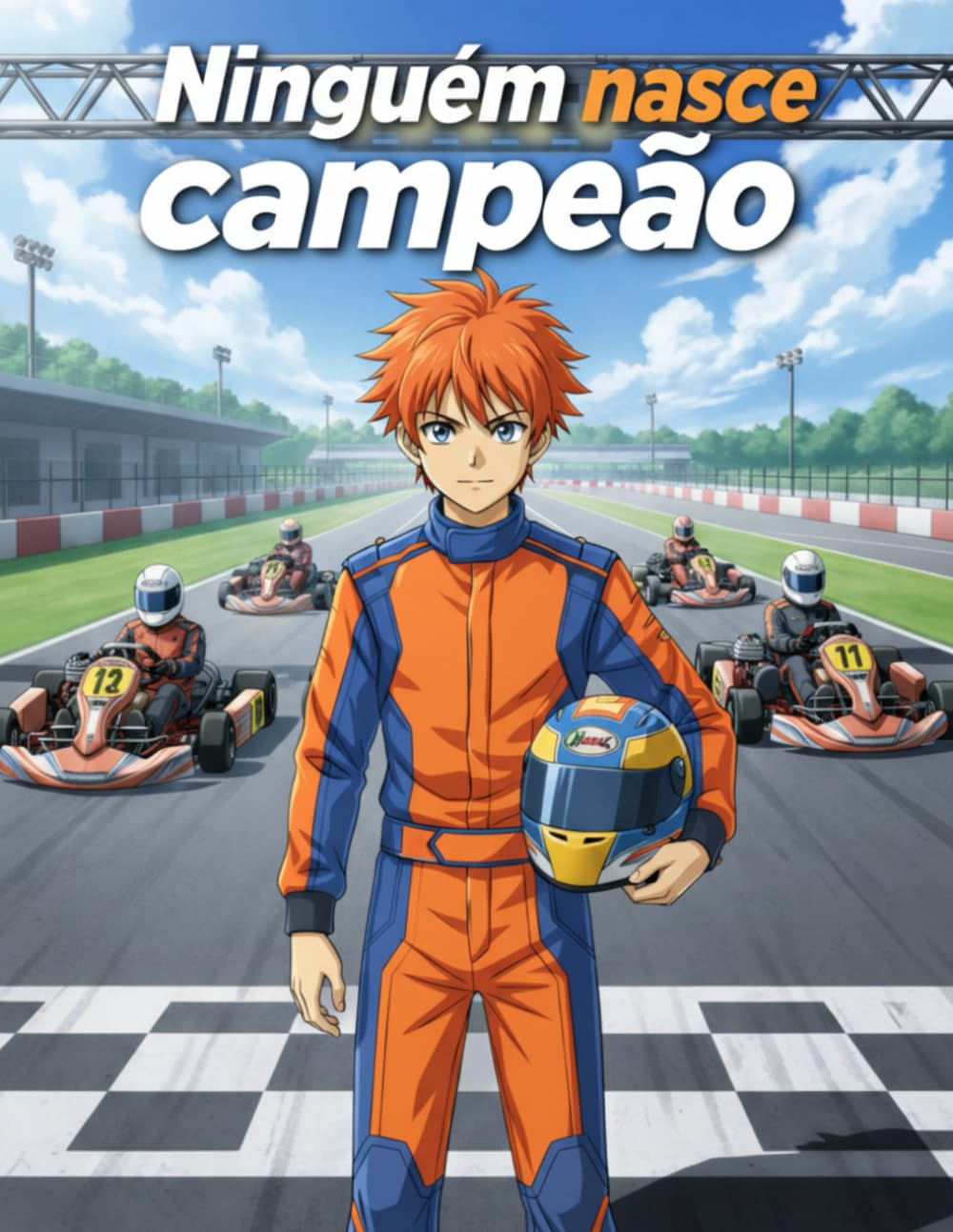 Ninguém nasce campeão: Um livro de colorir que conta uma história sem palavras. A jornada de um rapaz que descobre o mundo das corridas de kart,... campeão — constrói-se. (Portuguese Edition) baixar o livro de graça
