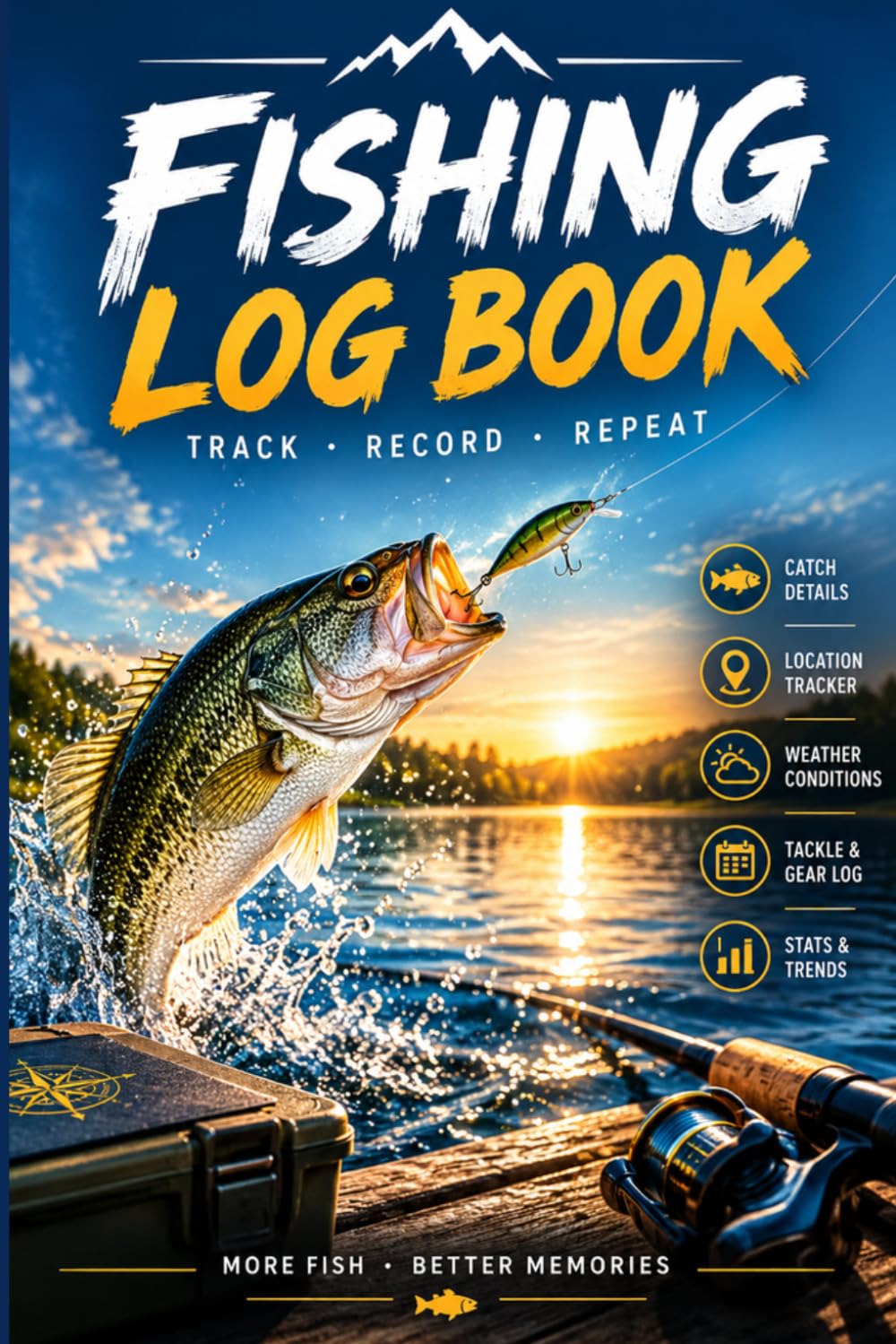 ler totalmente Fishing Log Book: Fishing Journal for Recording Catches, Locations, Weather, Bait, Tackle and Fishing Trips: A Practical Angler's Logbook for Tracking... Techniques and Memorable Days on the Water